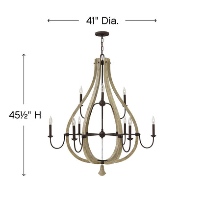 Fredrick Ramond Middlefield 41 Inch 9 Light Chandelier Cp143398