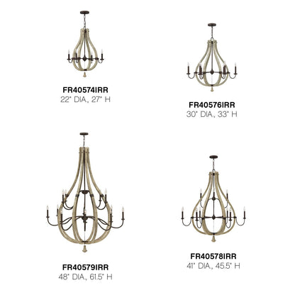 Fredrick Ramond Middlefield 41 Inch 9 Light Chandelier Cp143398