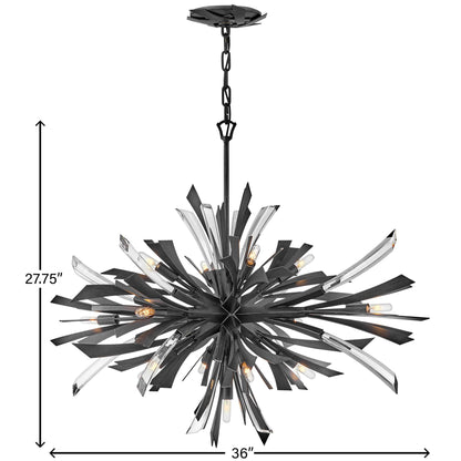 Fredrick Ramond Vida 36 Inch 13 Light Chandelier Cp143417