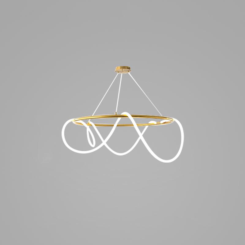 Flexible Linear Curve Electrolier Chandelier