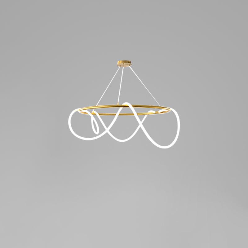 Flexible Linear Curve Electrolier Chandelier