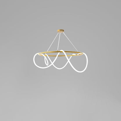 Flexible Linear Curve Electrolier Chandelier