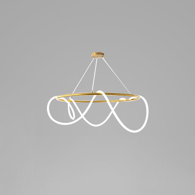 Flexible Linear Curve Electrolier Chandelier