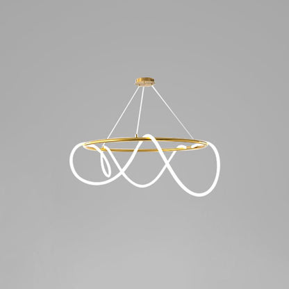 Flexible Linear Curve Electrolier Chandelier