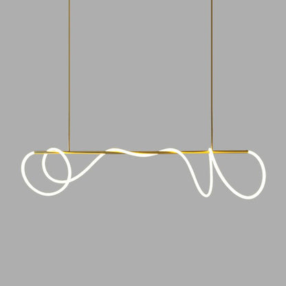 Flexible Linear Curve Electrolier Chandelier