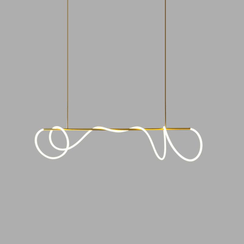 Flexible Linear Curve Electrolier Chandelier