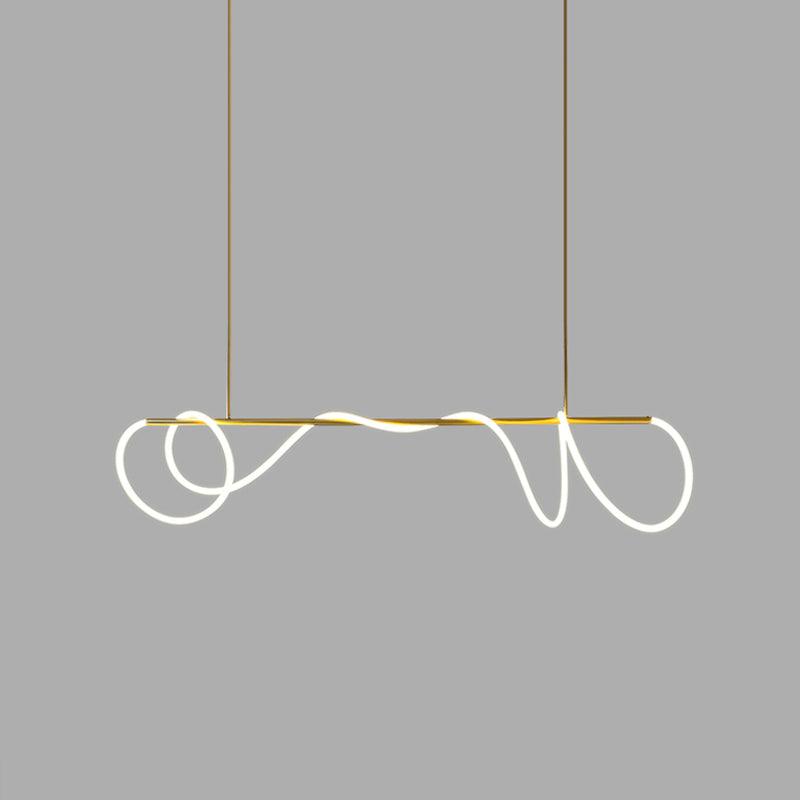 Flexible Linear Curve Electrolier Chandelier