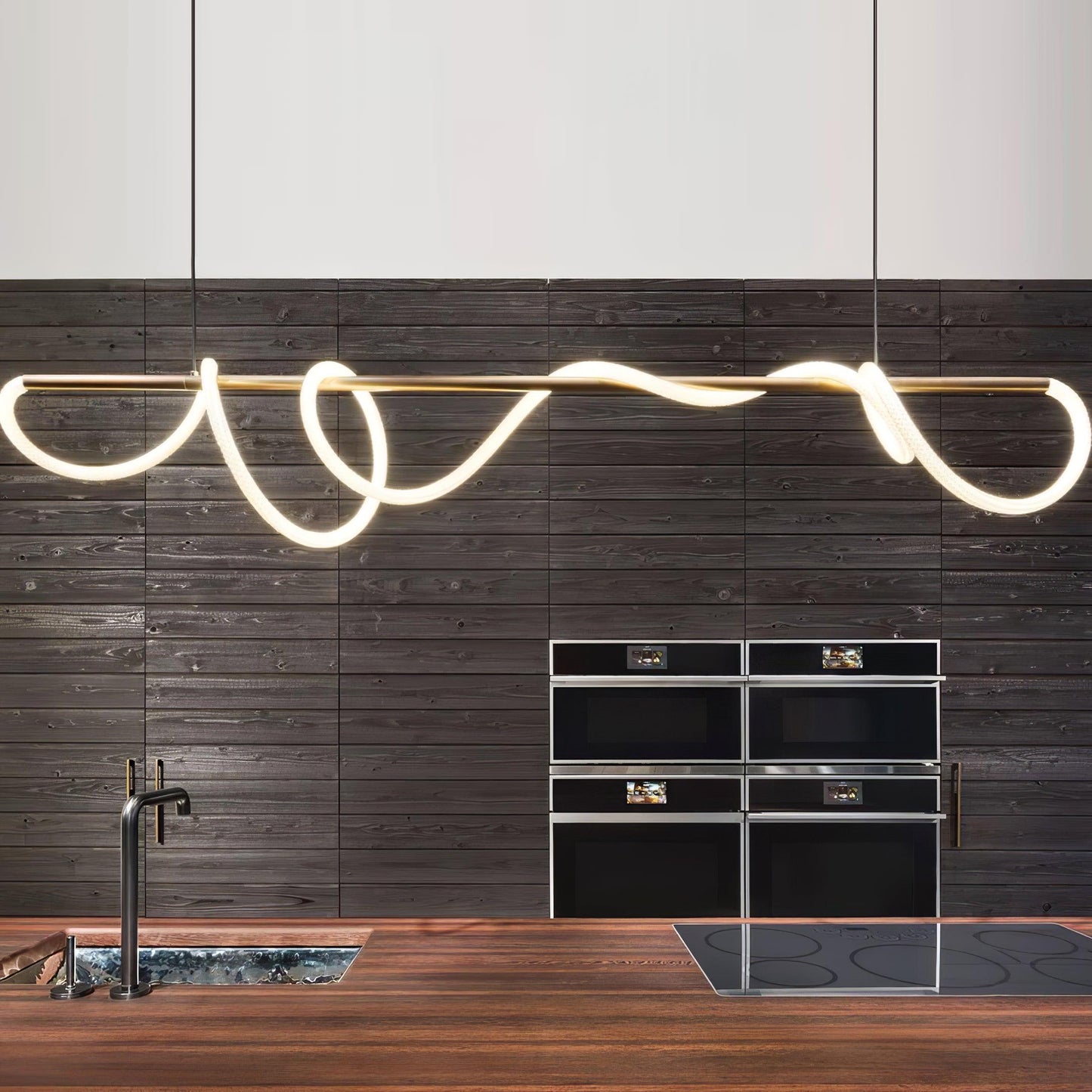 Flexible Linear Curve Electrolier Chandelier