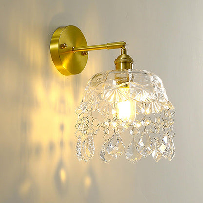 French Crystal Tassel Wall light fixture Wall Light