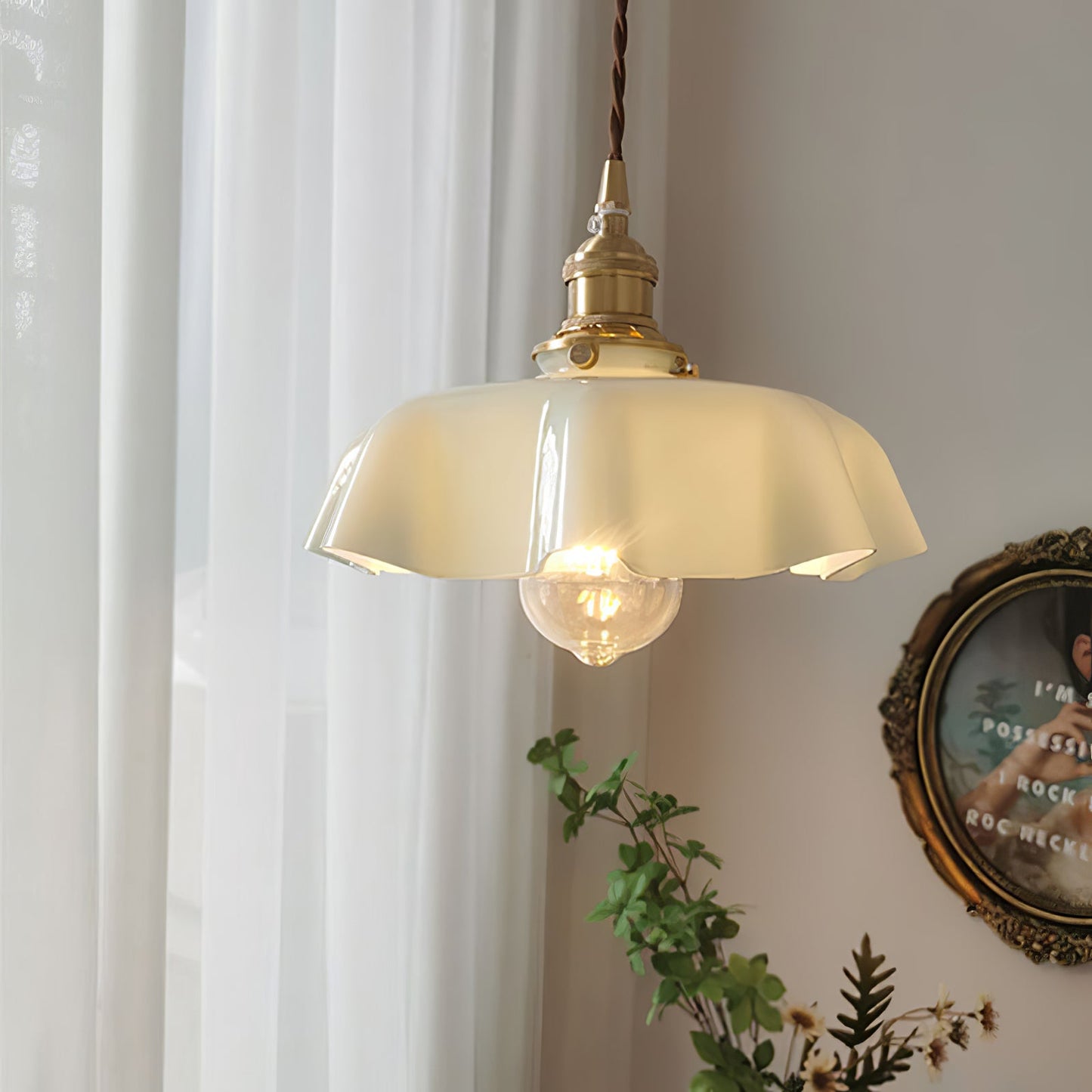 French Flower Droplight Pendant Light