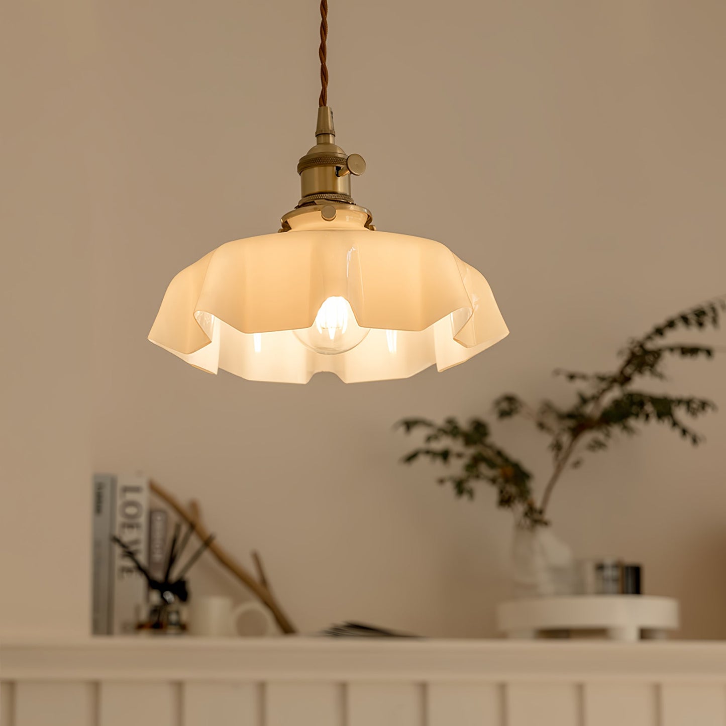 French Flower Houselight Pendant Swag Light