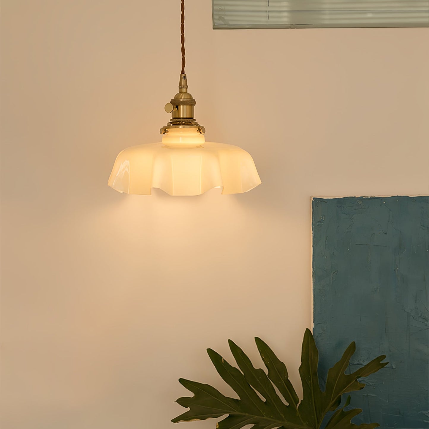 French Flower Houselight Pendant Swag Light