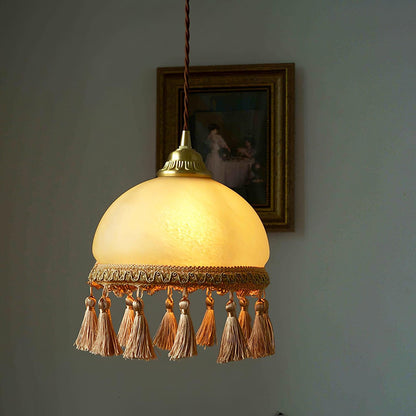 French Tassels Brass Houselight Pendant Light