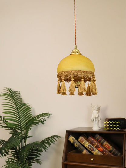 French Tassels Brass Houselight Pendant Light