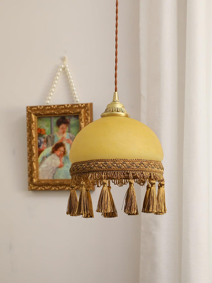 French Tassels Brass Houselight Pendant Light