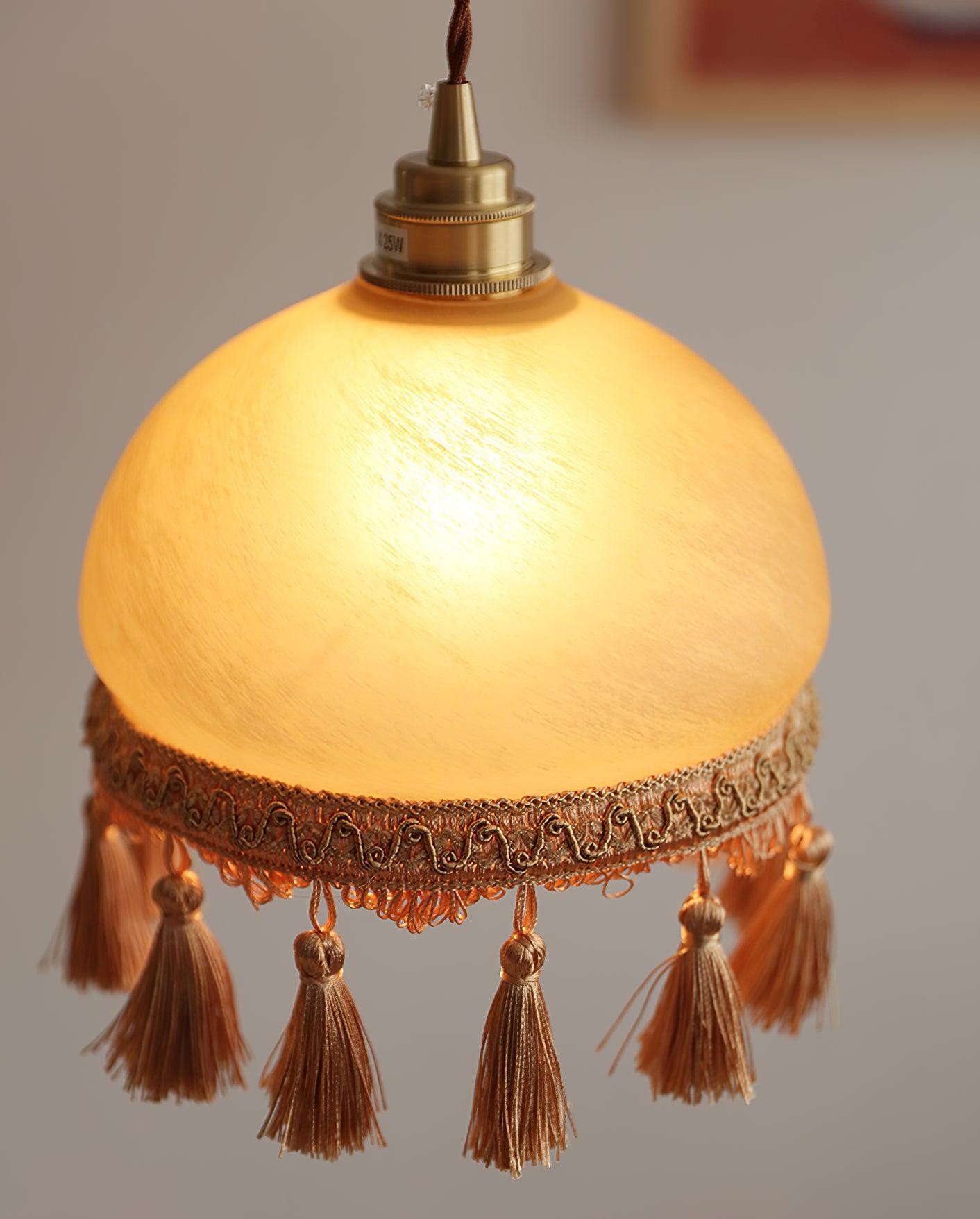 French Tassels Brass Houselight Pendant Light