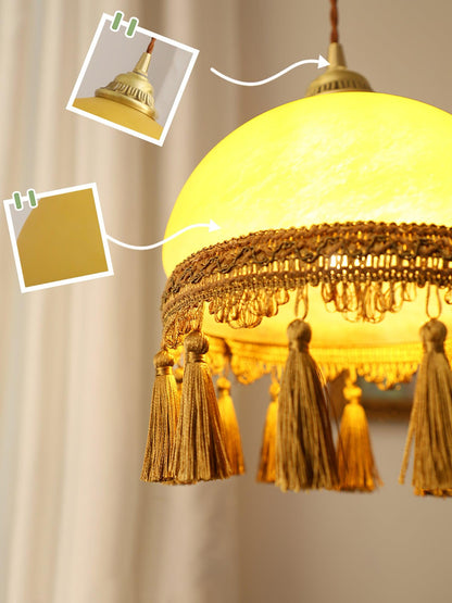 French Tassels Brass Houselight Pendant Light