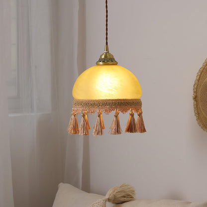 French Tassels Brass Houselight Pendant Light