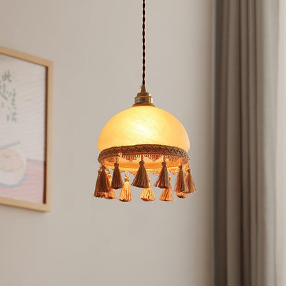 French Tassels Brass Houselight Pendant Light