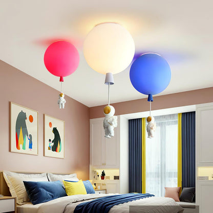 Frosted Balloon Flush mount light Ceiling Light