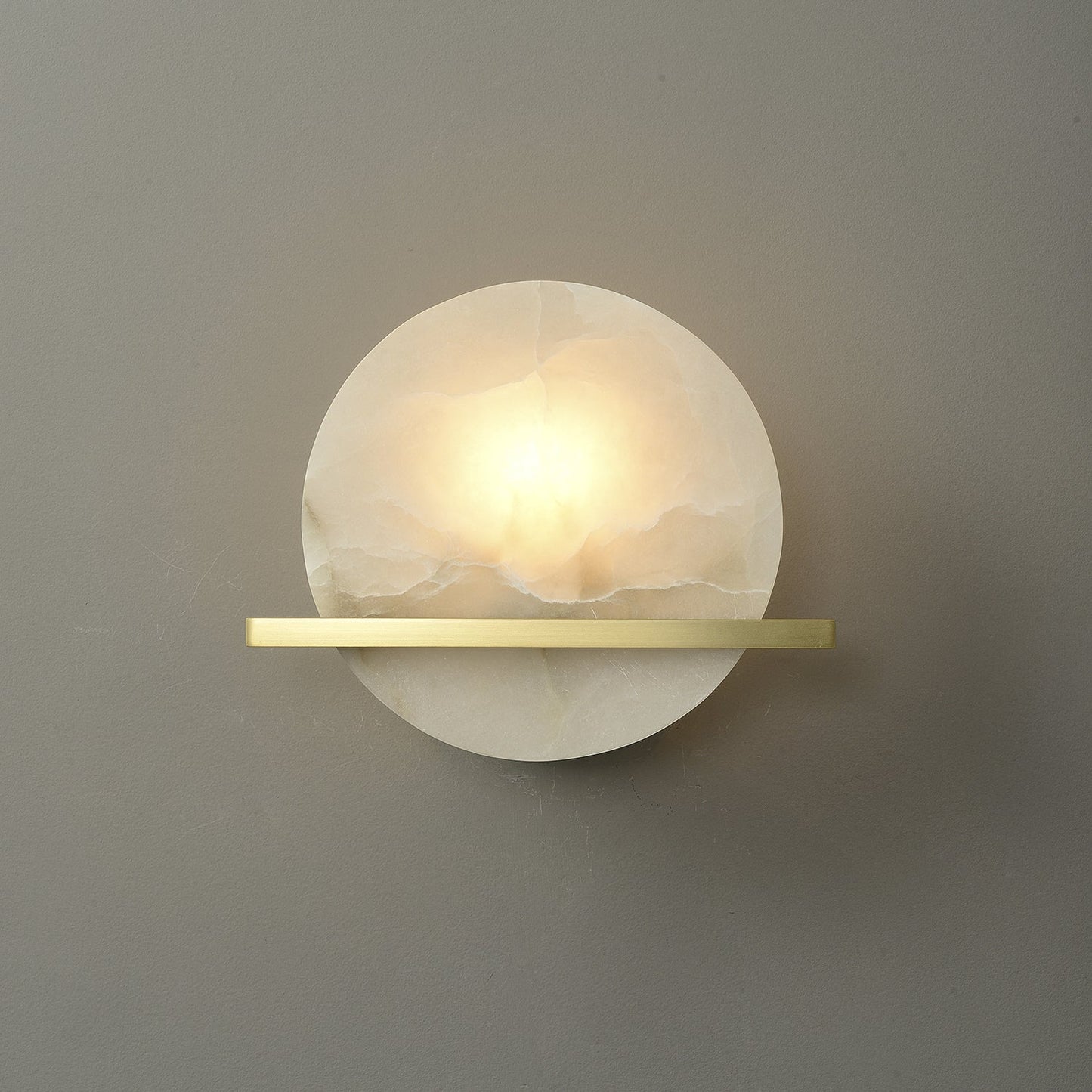 Frosted Echo Alabaster Wall Lamp
