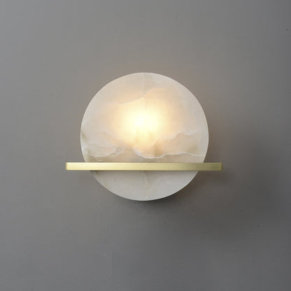 Frosted Echo Alabaster Wall Lamp