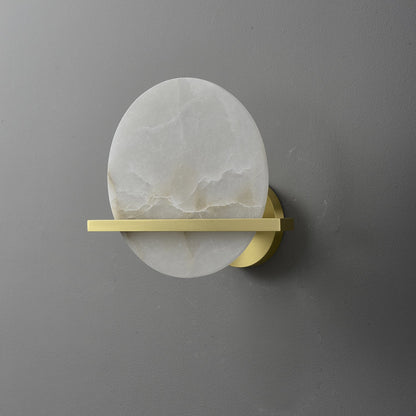 Frosted Echo Alabaster Wall Lamp