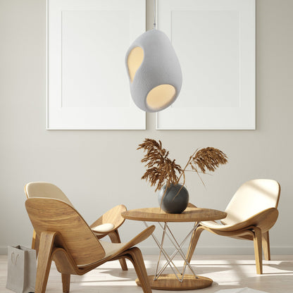 Sculptural Japandi Hanging light Pendant Lamp