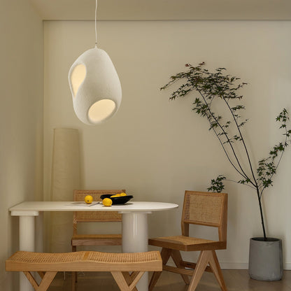 Sculptural Japandi Hanging light Pendant Lamp