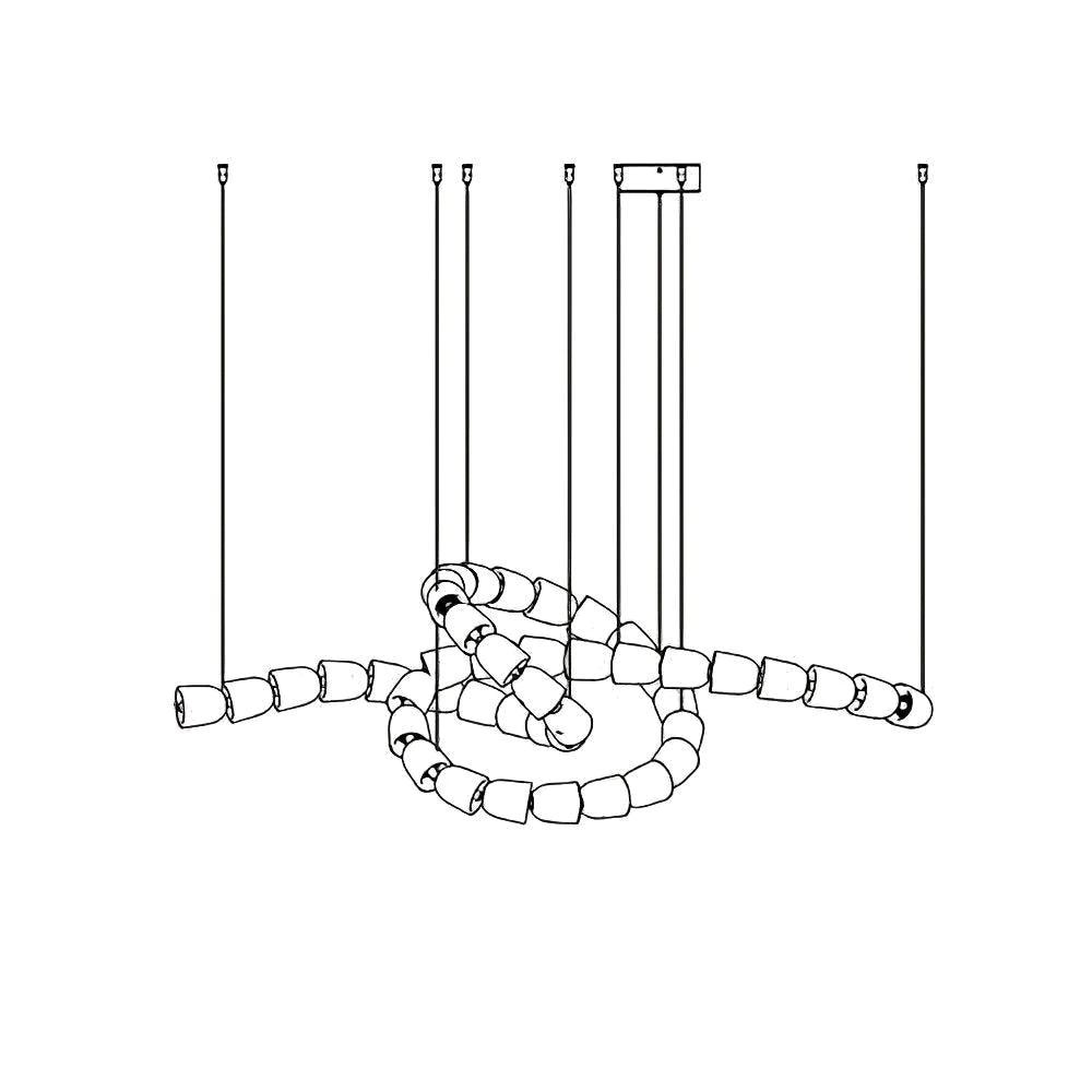 Gabriel Gasolier Chandelier E