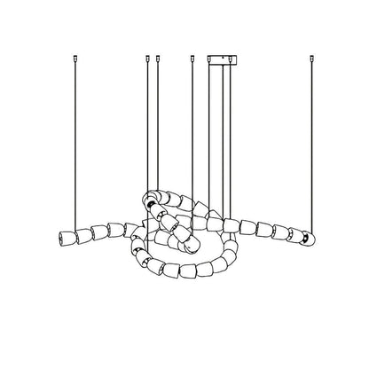 Gabriel Gasolier Chandelier E