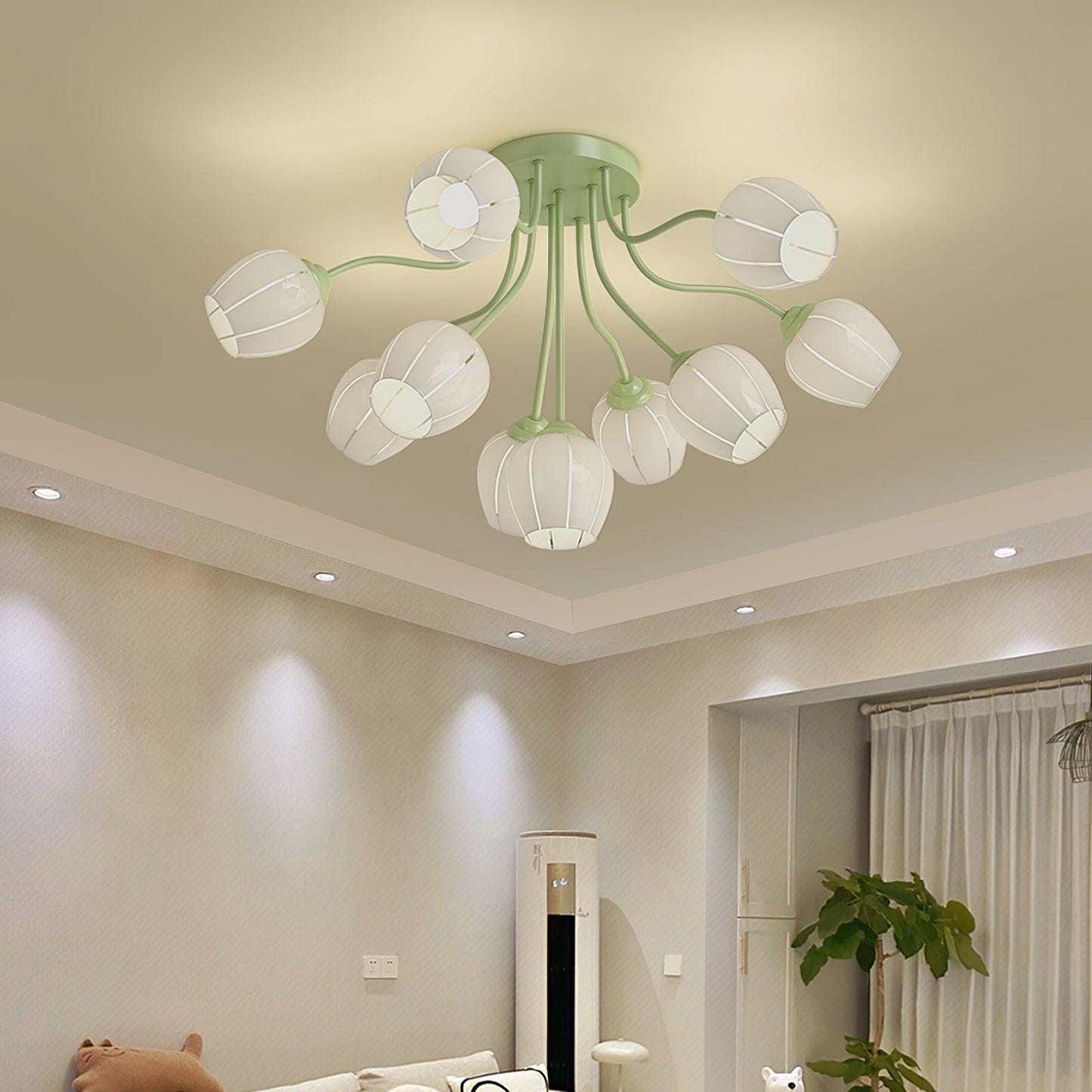 Garden Flower Overhead fixture Ceiling Lamp