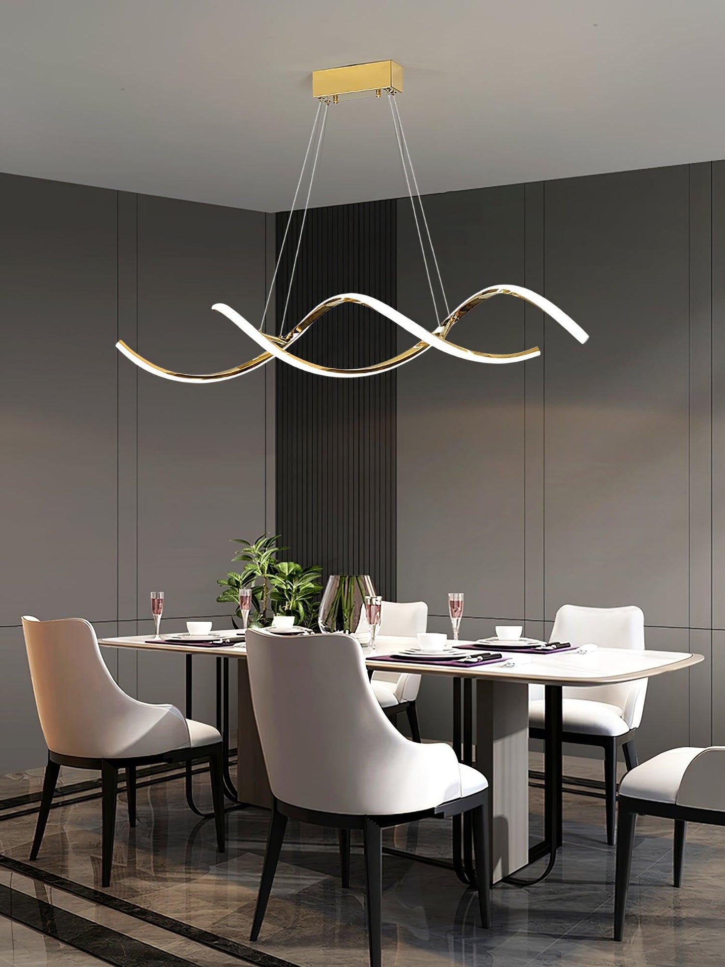 Gentle Waves Drop light Pendant Light