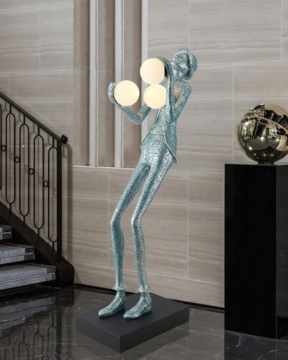 Gentleman Sculpture Floor-mounted Lamp Floor Lamp