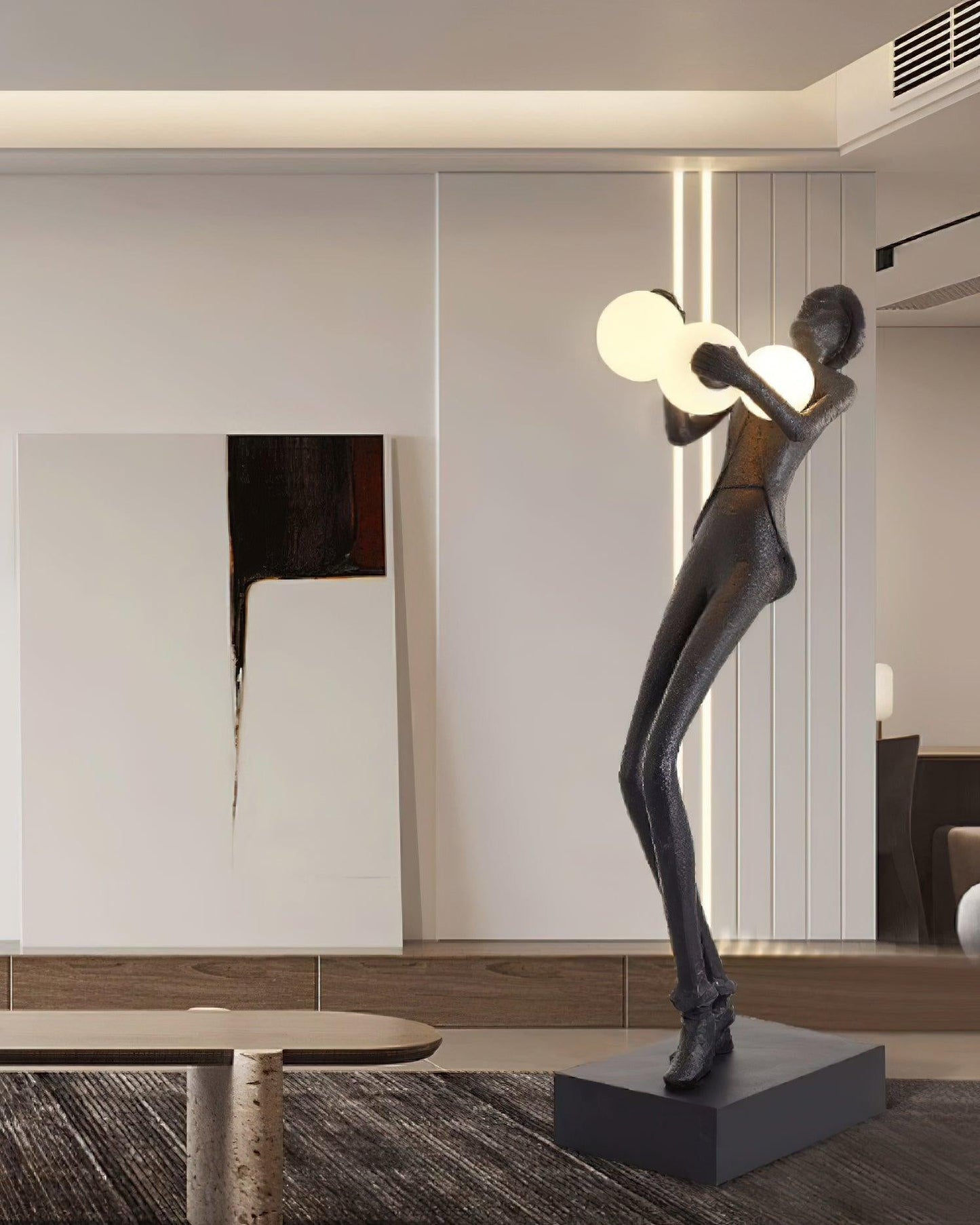 Gentleman Sculpture Floor-mounted Lamp Floor Lamp