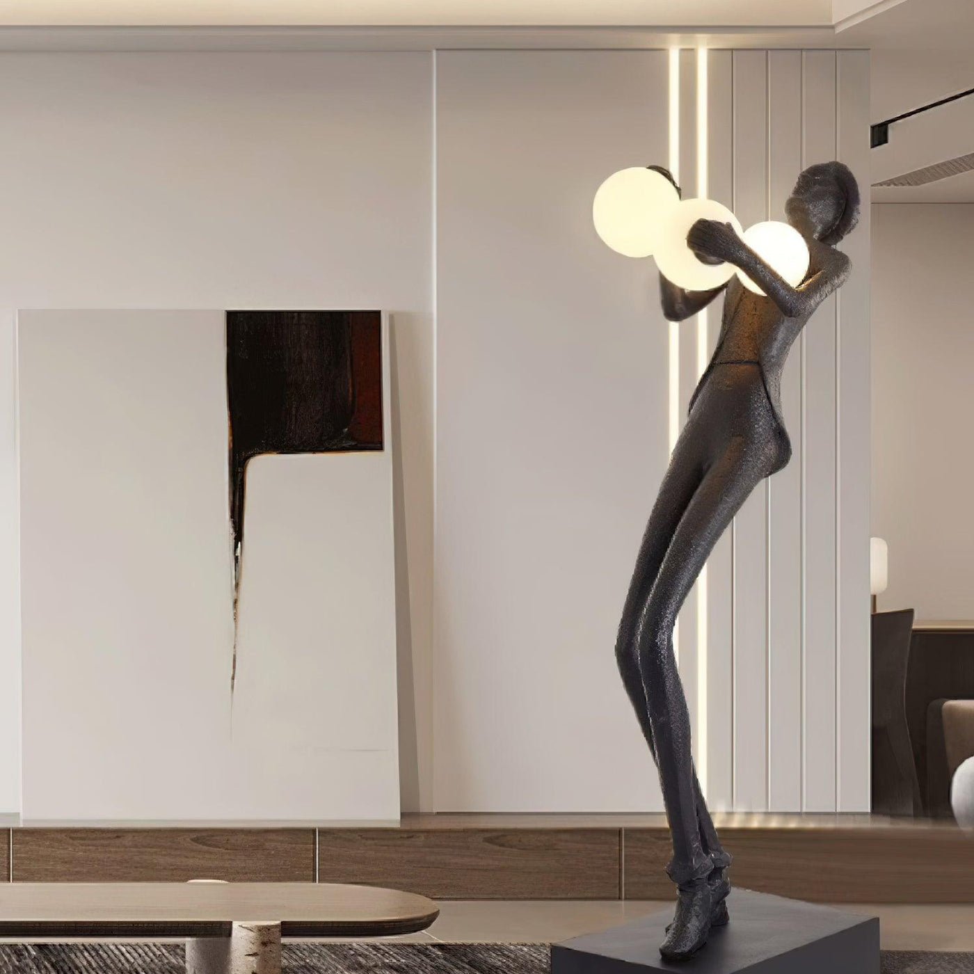 Gentleman Sculpture Floor-mounted Lamp Floor Lamp