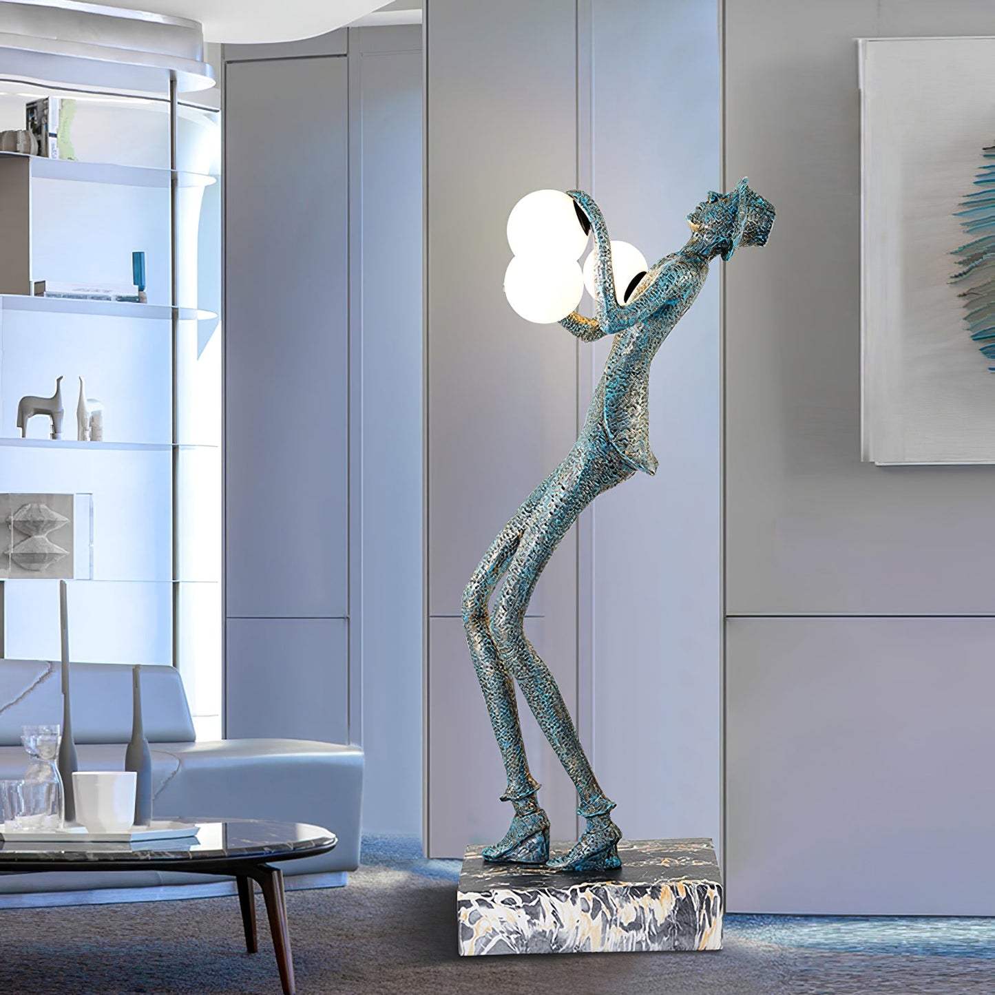 Gentleman Sculpture Floor-mounted Lamp Floor Lamp