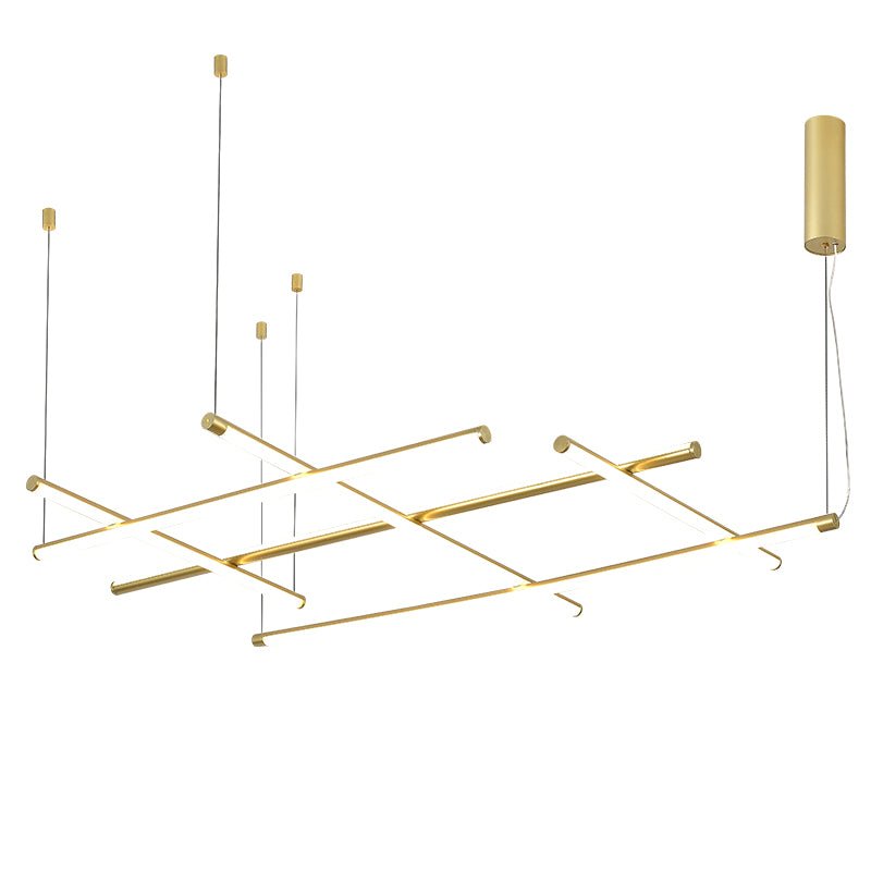 Geometric Linear Grid Pendant Lamp