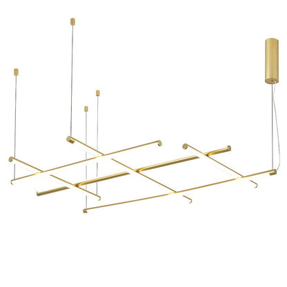 Geometric Linear Grid Pendant Lamp