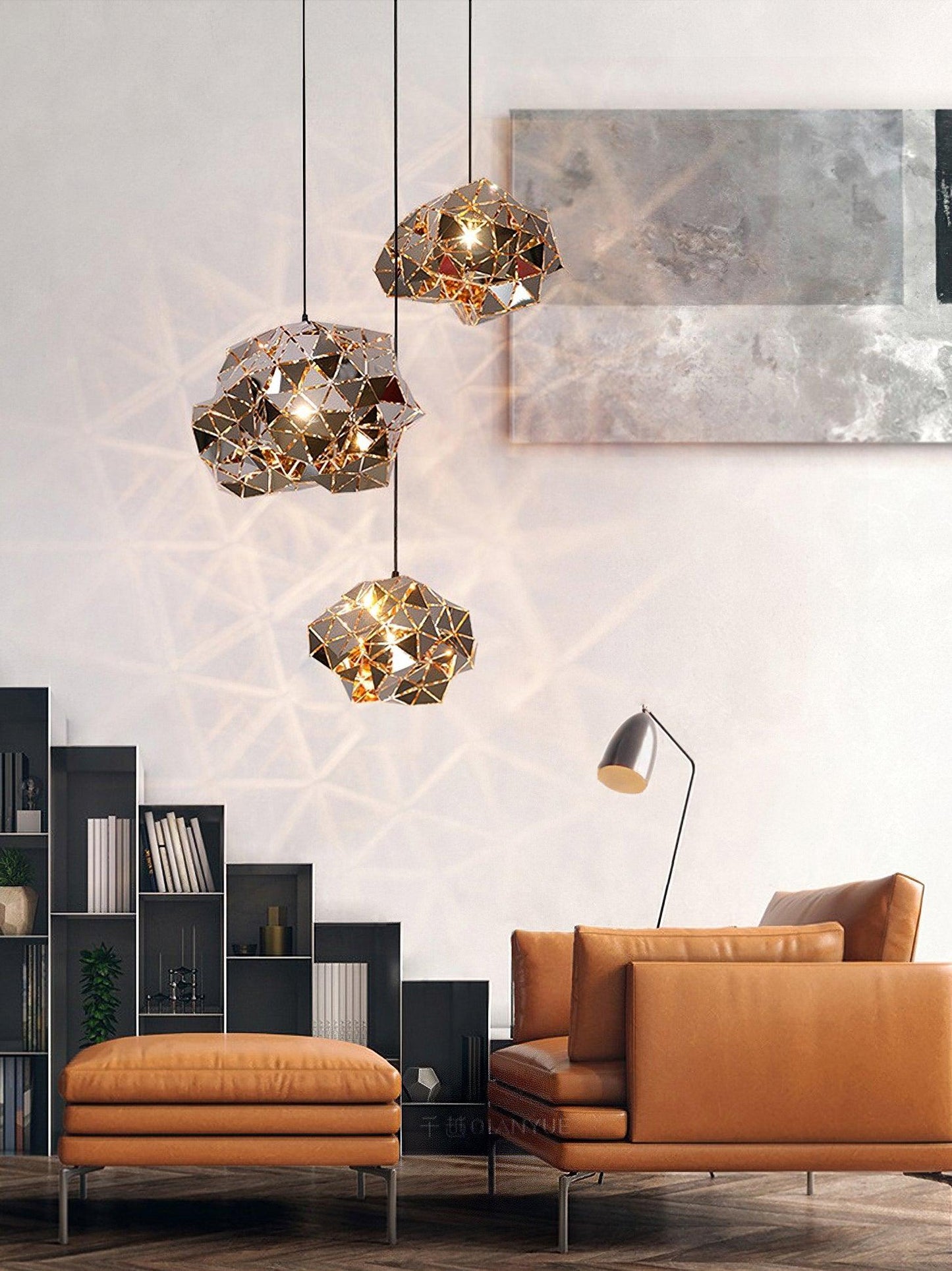 Geometric Panel Droplight Pendant Lamp