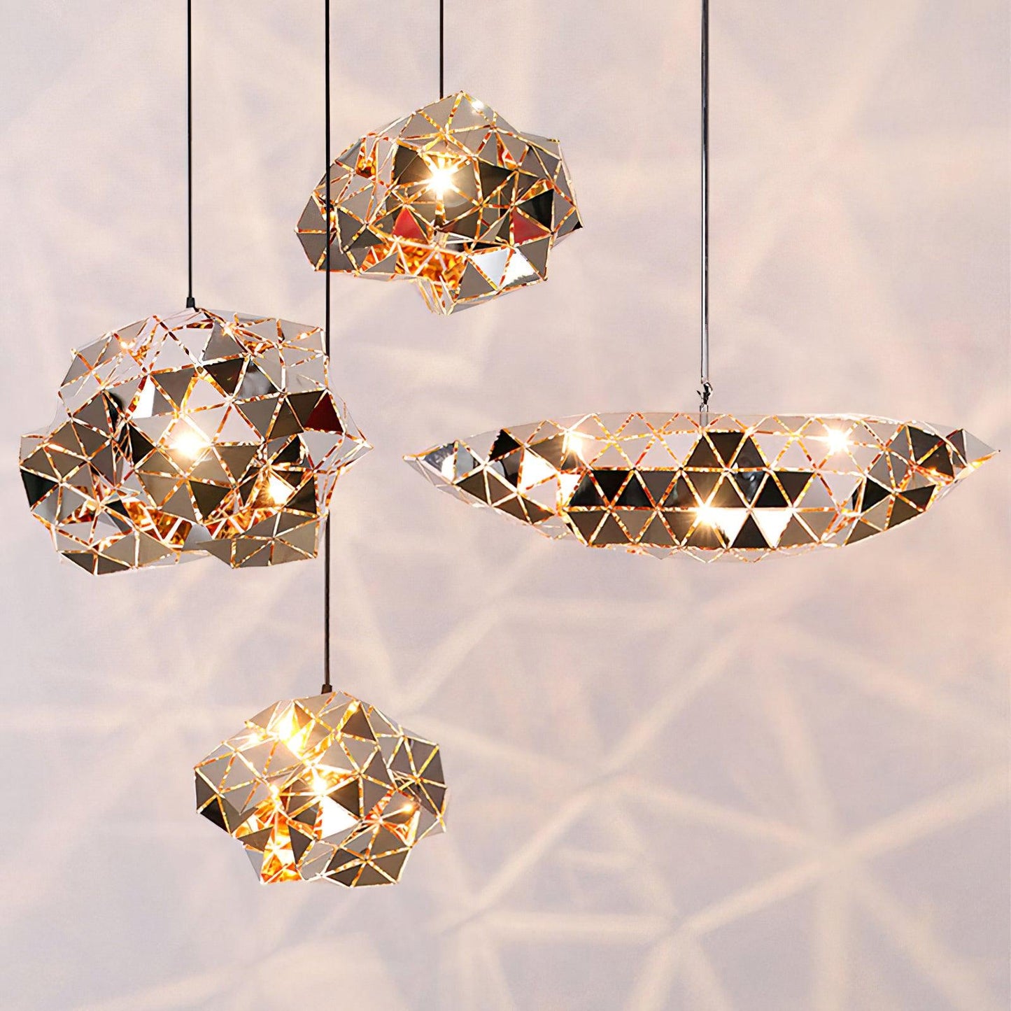 Geometric Panel Droplight Pendant Lamp