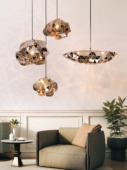 Geometric Panel Droplight Pendant Lamp