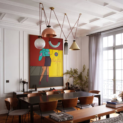 Geometric Shape Art Modern Candelabrum Chandelier