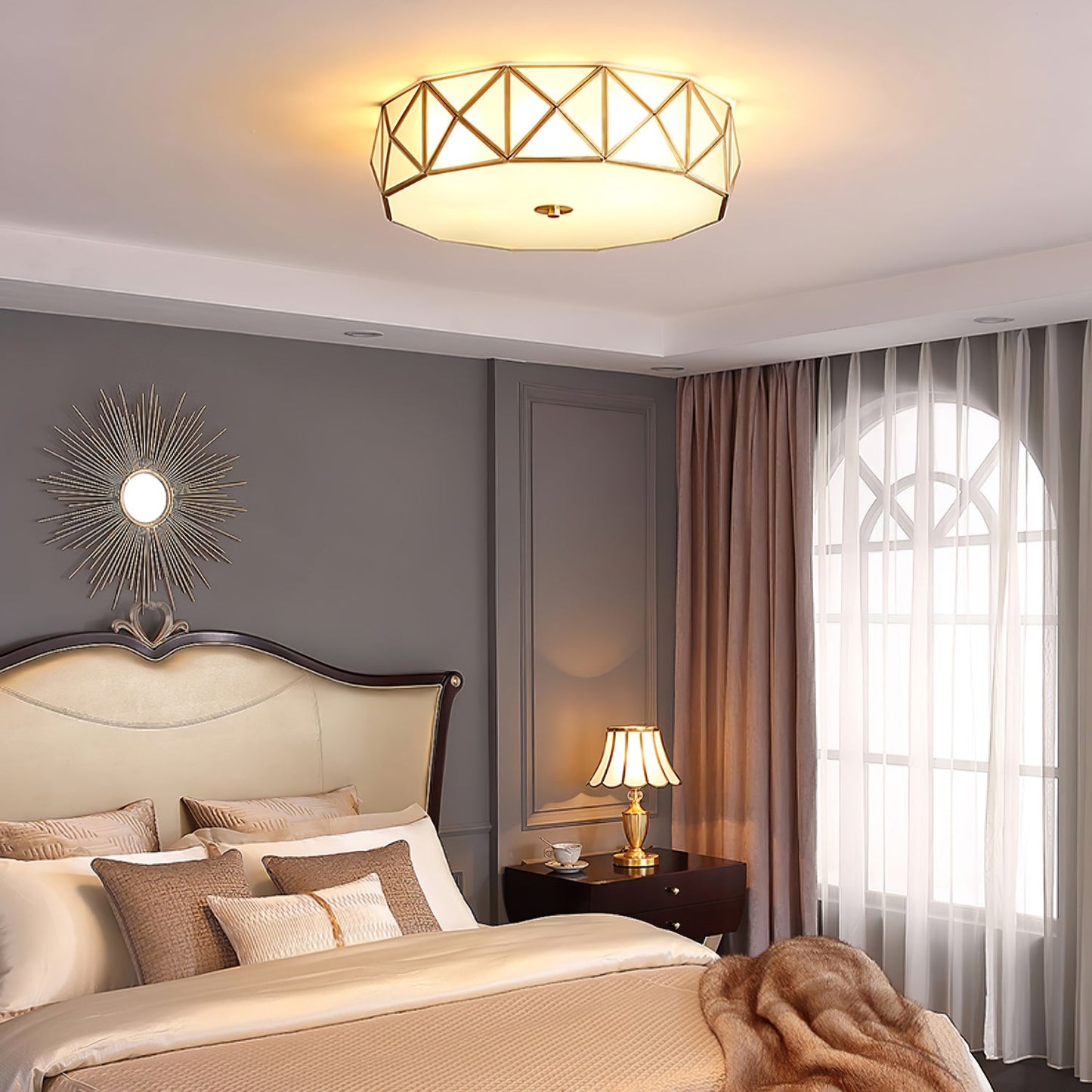 Geometric Shaped Flush Ceiling-mounted light Ceiling Light