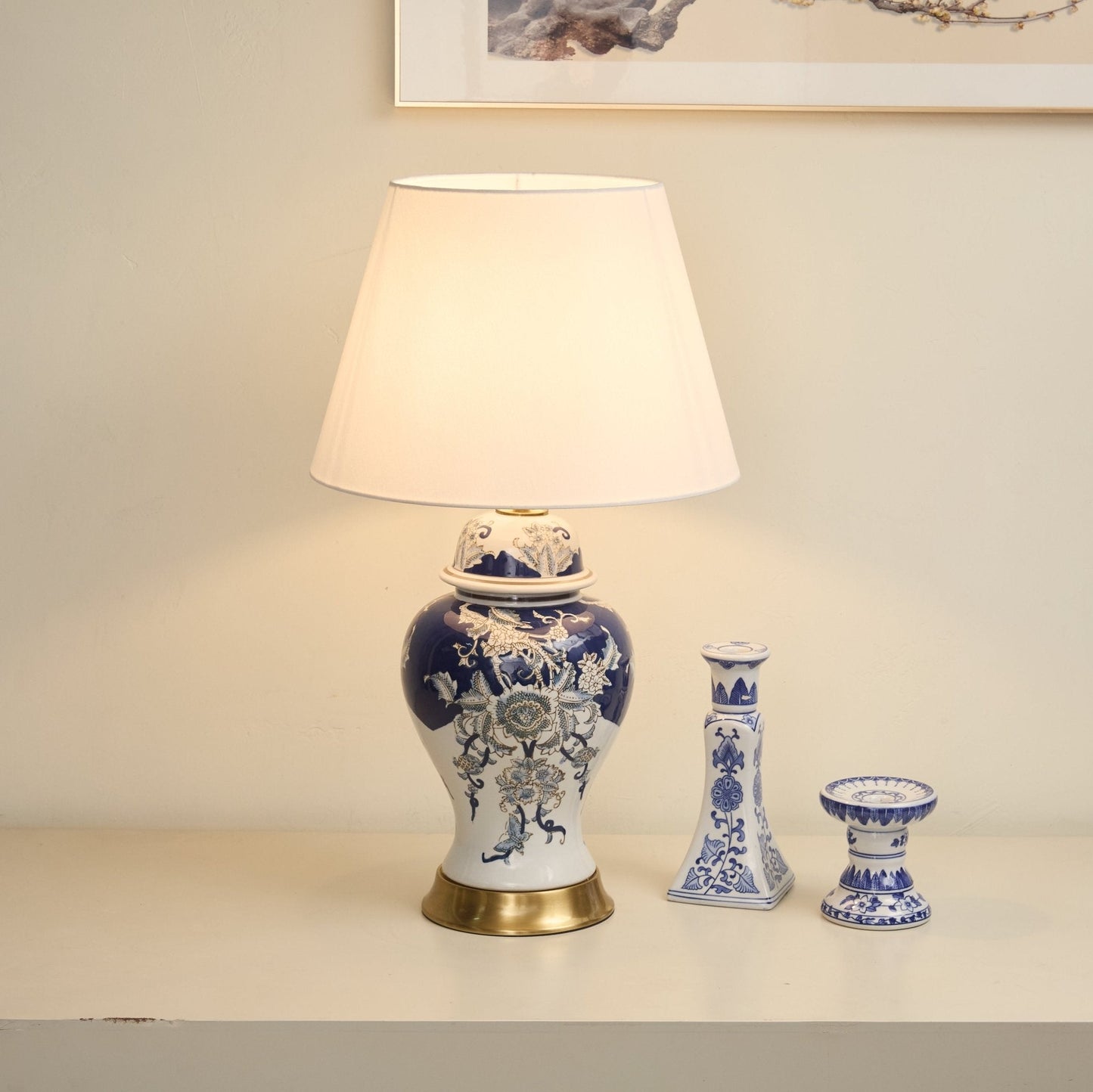 Gilt Accented Table Lamp