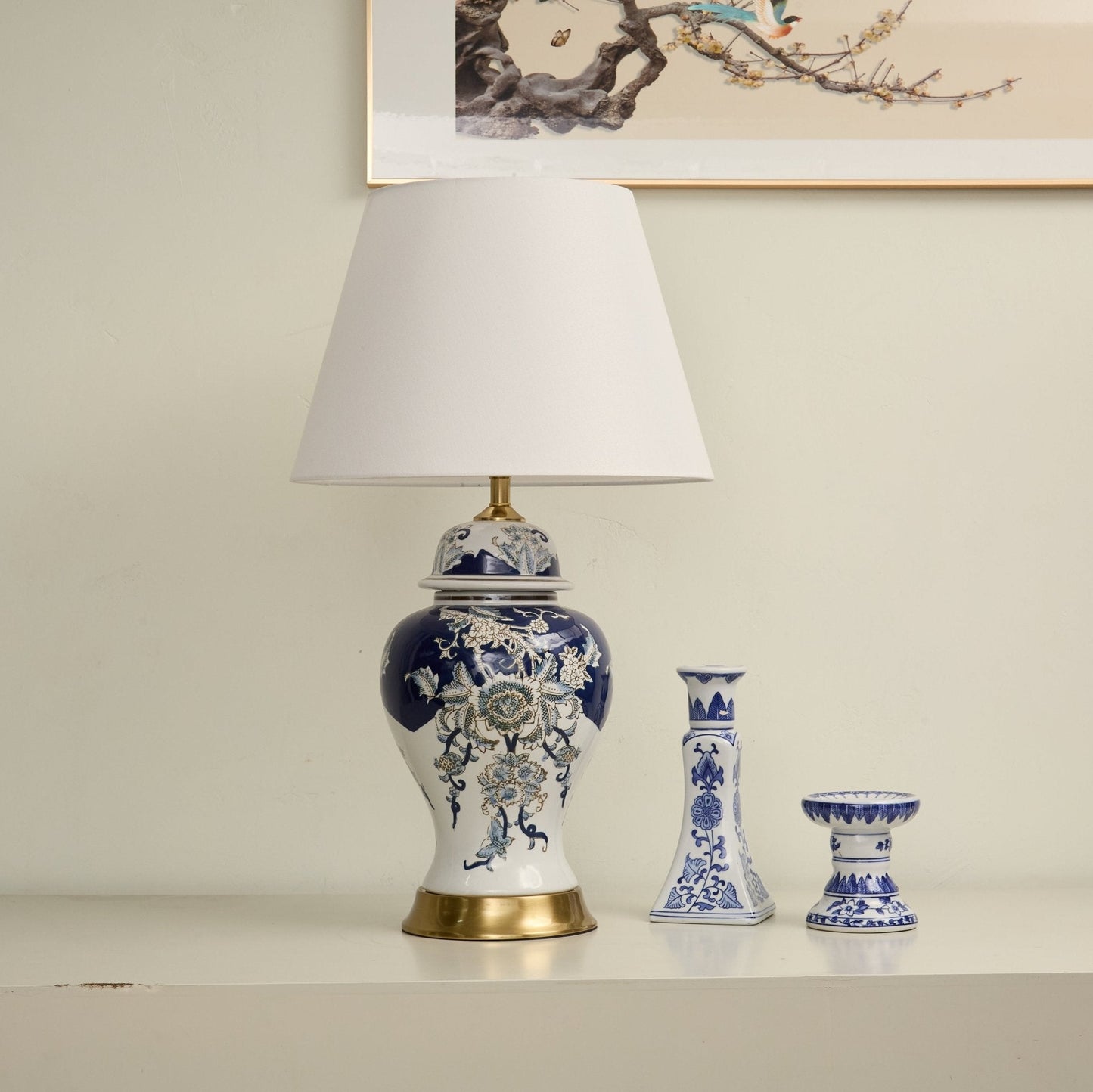 Gilt Accented Table Lamp