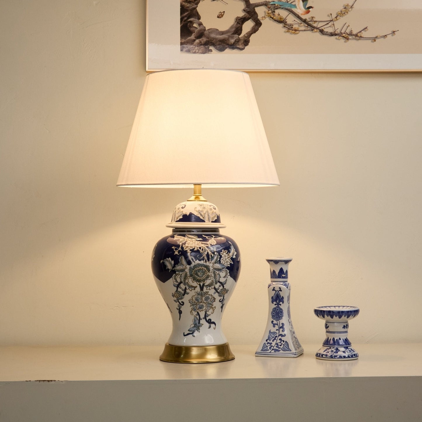 Gilt Accented Table Lamp