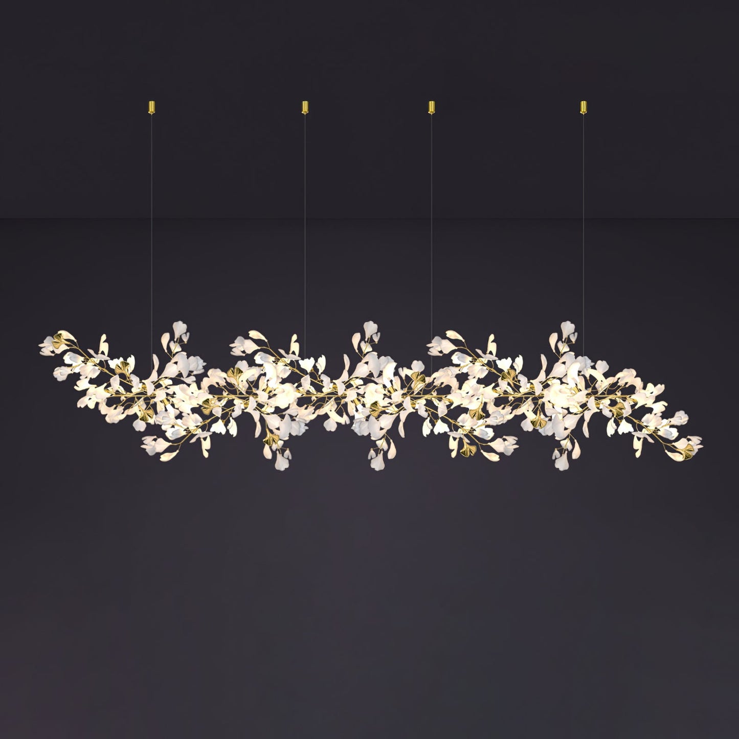 Gingko Leaves Crown Chandelier