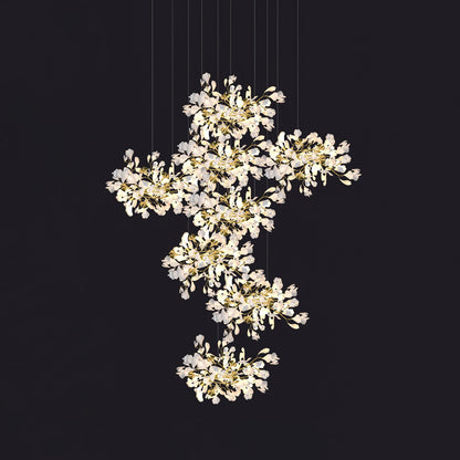 Gingko Leaves Crown Chandelier