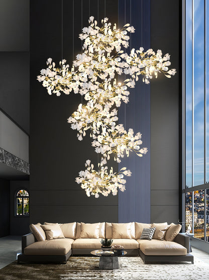 Gingko Leaves Crown Chandelier